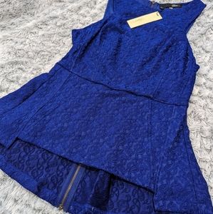 Cobalt Blue Sugar Lips blouse - Size M - New with Tag